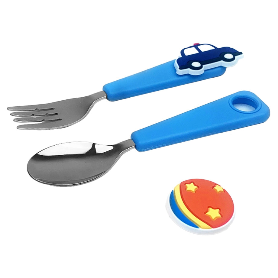 Flex & Lock Flexwarez Spoon & Fork Set (Blue)