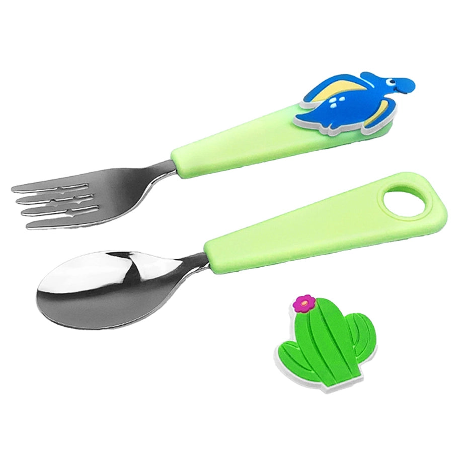 Flex & Lock Flexwarez Spoon & Fork Set (Green)
