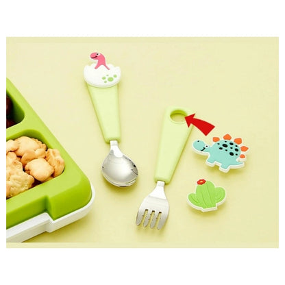 Flex & Lock Flexwarez Spoon & Fork Set (Green)