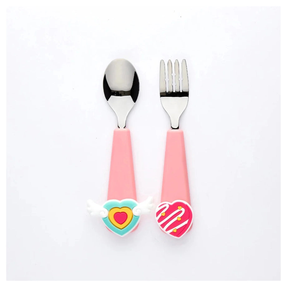 Flex & Lock Flexwarez Spoon & Fork Set (Pink)