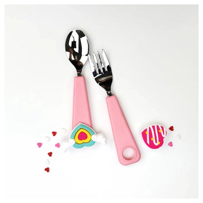 Flex & Lock Flexwarez Spoon & Fork Set (Pink)