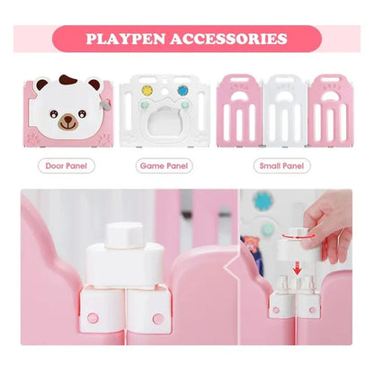 Little Angel Kids Playpen (Pink) - 163 x 163 x 65 cm