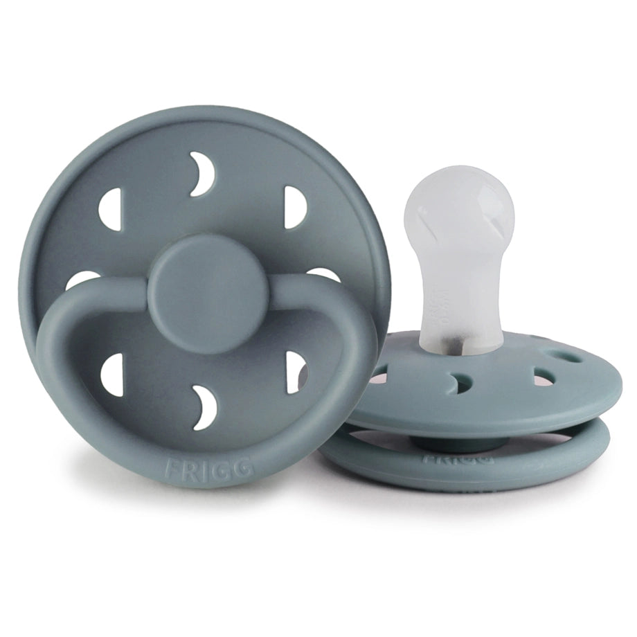 FRIGG Moon Phase Silicone Baby Pacifier (Stone Blue Night)