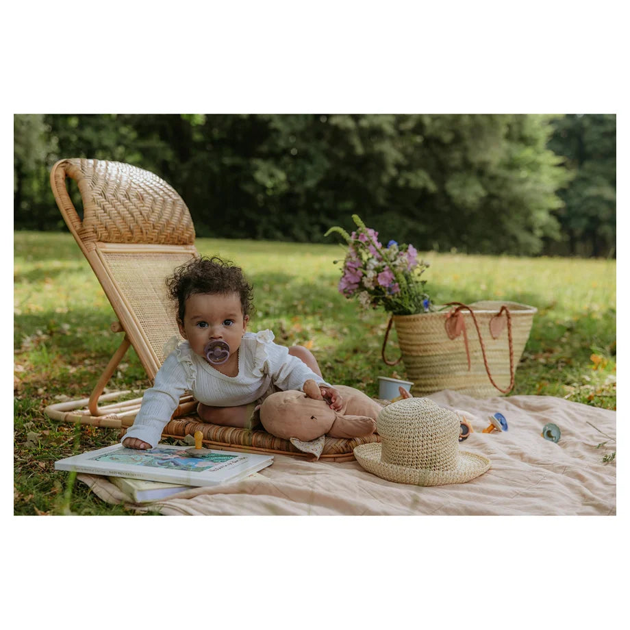 FRIGG Moon Phase Silicone Baby Pacifier (Stone Blue Night)