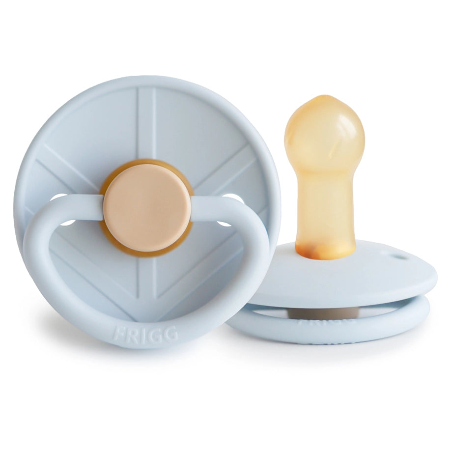 FRIGG Little Viking Latex Baby Pacifier Size 1 (Knud Powder Blue)