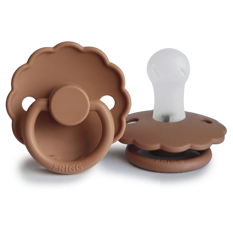 FRIGG Daisy Latex Baby Pacifier (Peach Bronze)