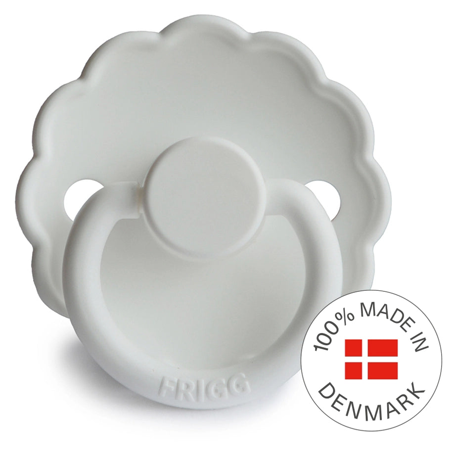 FRIGG Daisy Latex Baby Pacifier (Bright White)