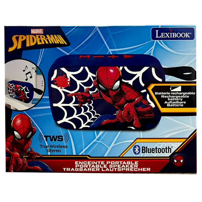 مكبر صوت ليكسي بوك سبيديرمان بلويتوث بورتابل وسماعة رأس ستيريو ويريد فولدابل