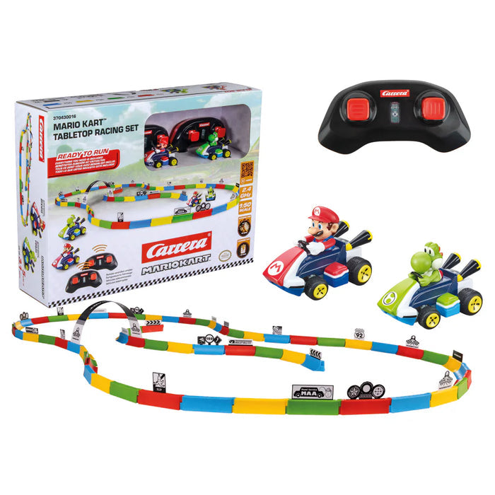 Carrera Mario Kart Tabletop Racing Set & Mini RC Mario Gold Edition