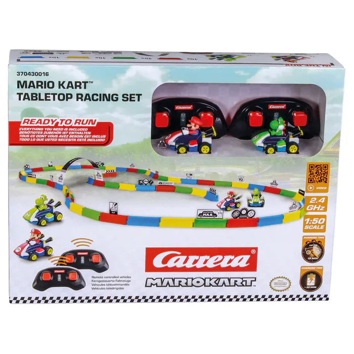 Carrera Mario Kart Tabletop Racing Set & Mini RC Mario Gold Edition