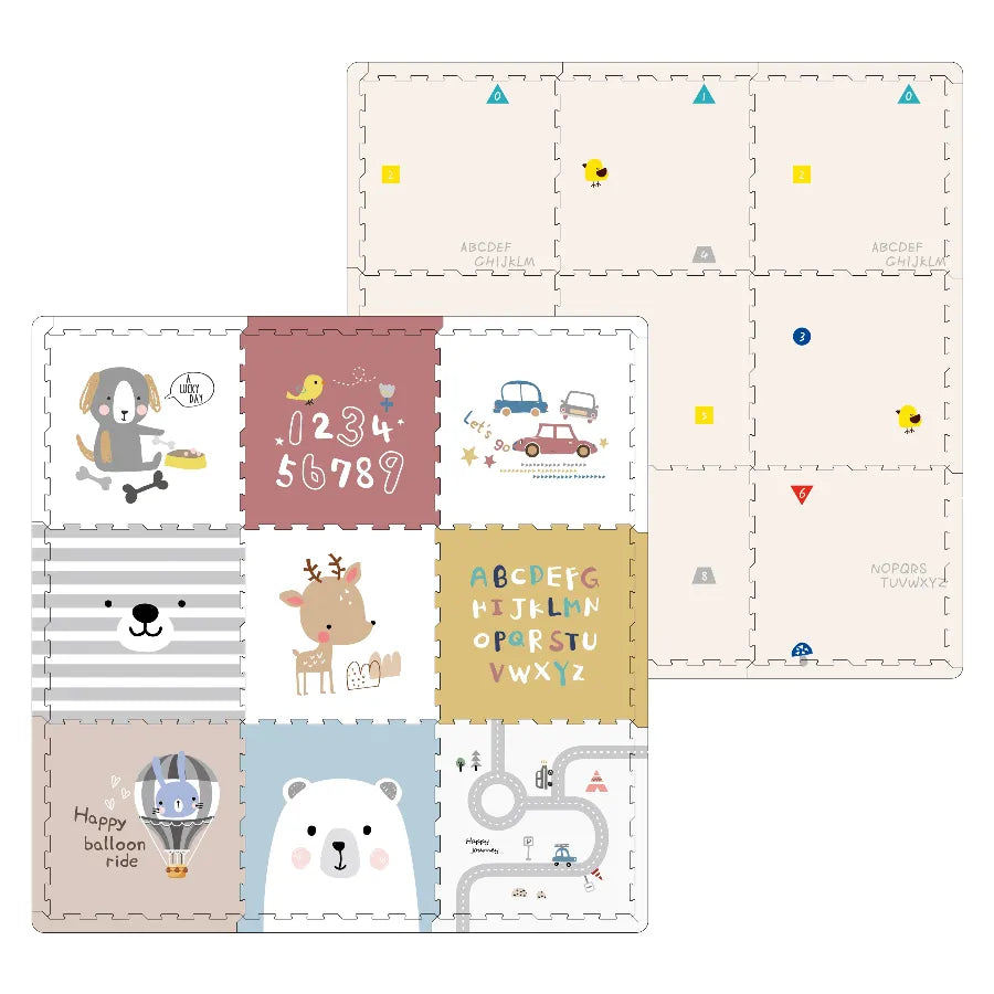 Little Angel Baby Reversible Puzzle Playmat (Blue/Yellow)
