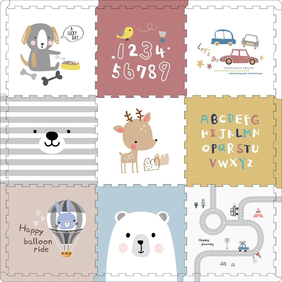 Little Angel Baby Reversible Puzzle Playmat (Blue/Yellow)