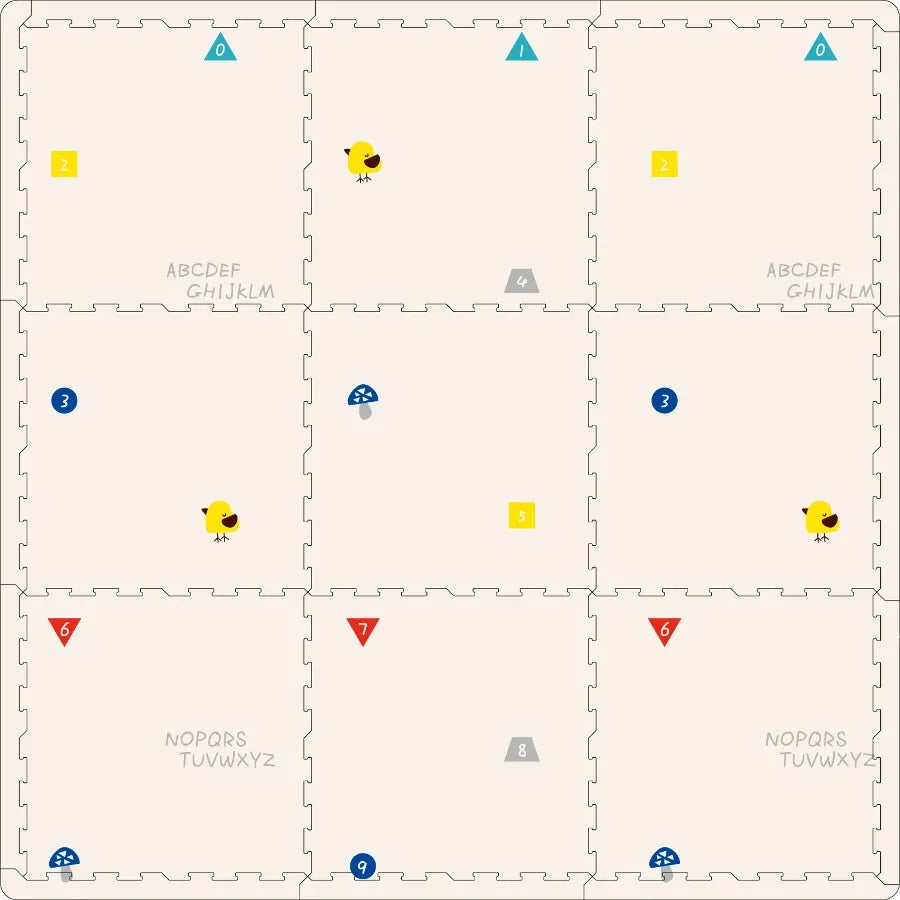 Little Angel Baby Reversible Puzzle Playmat (Blue/Yellow)
