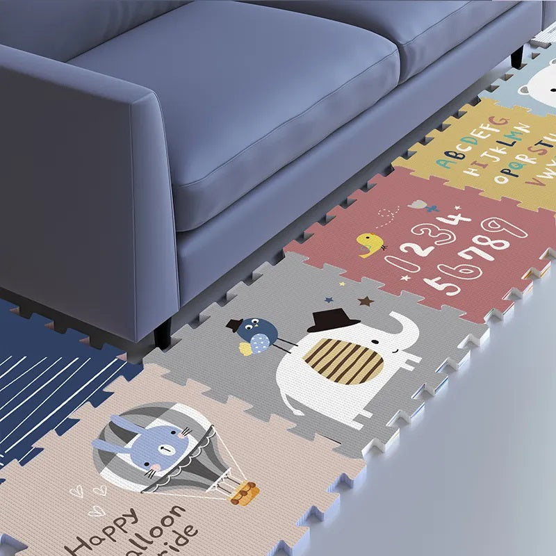 Little Angel Baby Reversible Puzzle Playmat (Blue/Yellow)