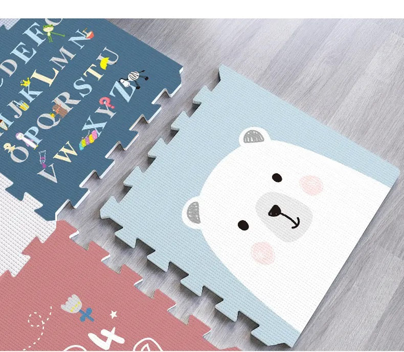 Little Angel Baby Reversible Puzzle Playmat (Yellow/Pink)