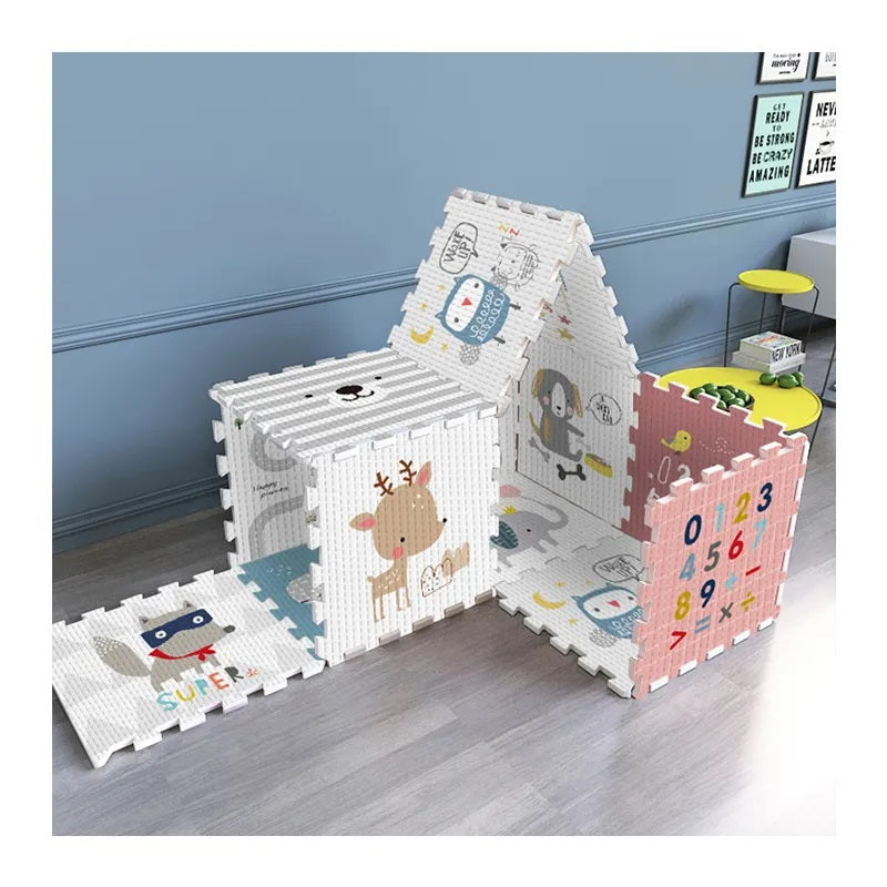 Little Angel - Baby Reversible Puzzle Playmat (Blue/Pink)