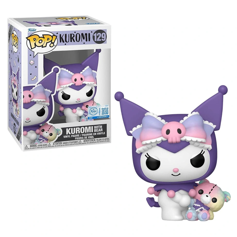 Funko POP! Sanrio Hello Kitty and Friends Kuromi with Bear Vinyl Figure (9.9 cm)