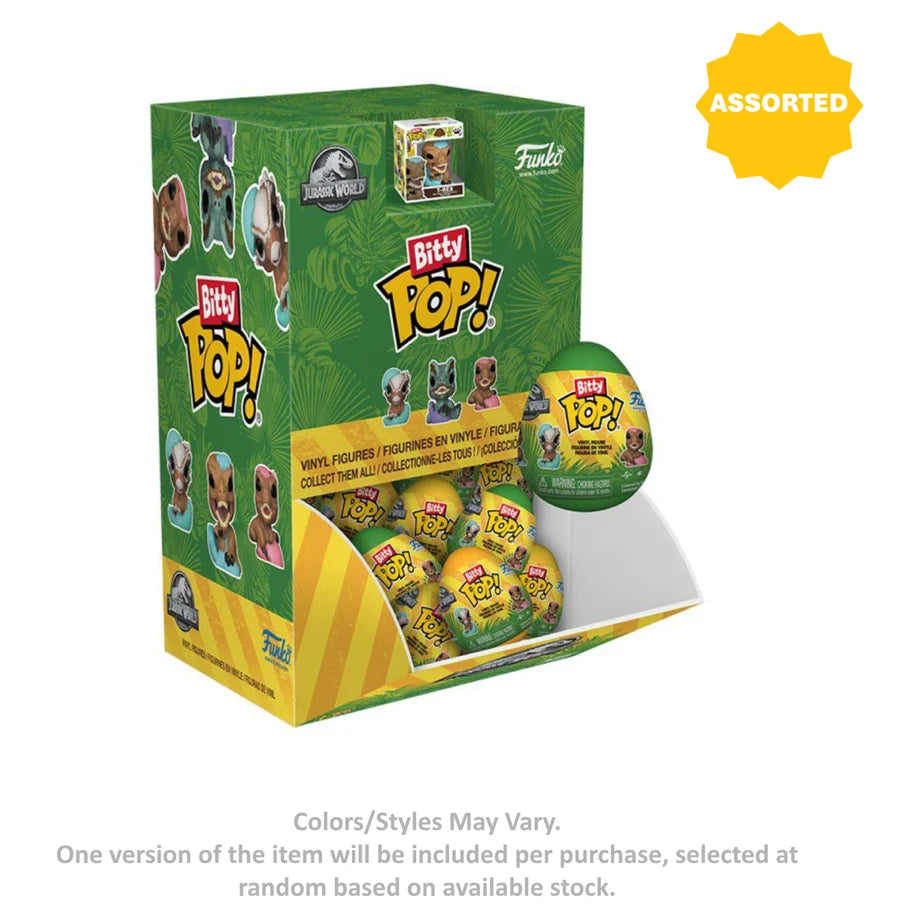 Funko Bitty POP! Jurassic Park (Easter Egg) Mystery Vinyl Figure (2.3 cm, Assorted)