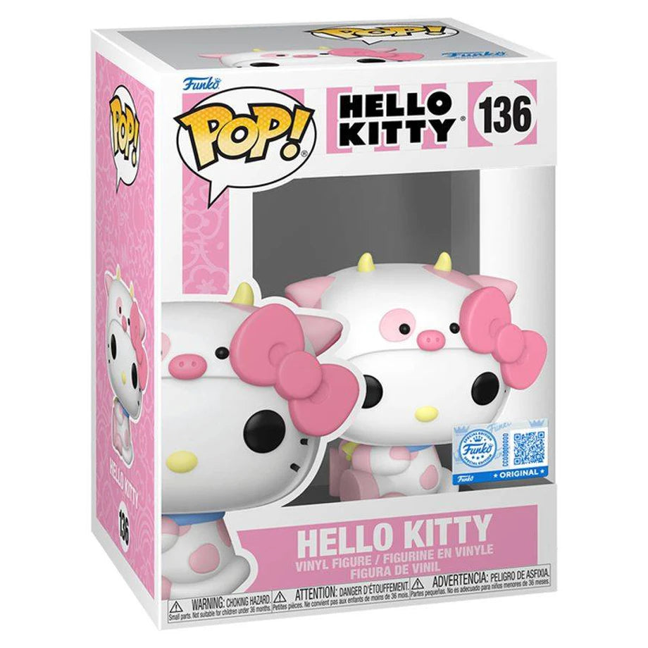 Funko POP! Sanrio Hello Kitty and Friends Hello Kitty (Cow Cosplay) Vinyl Figure (7.4 cm)