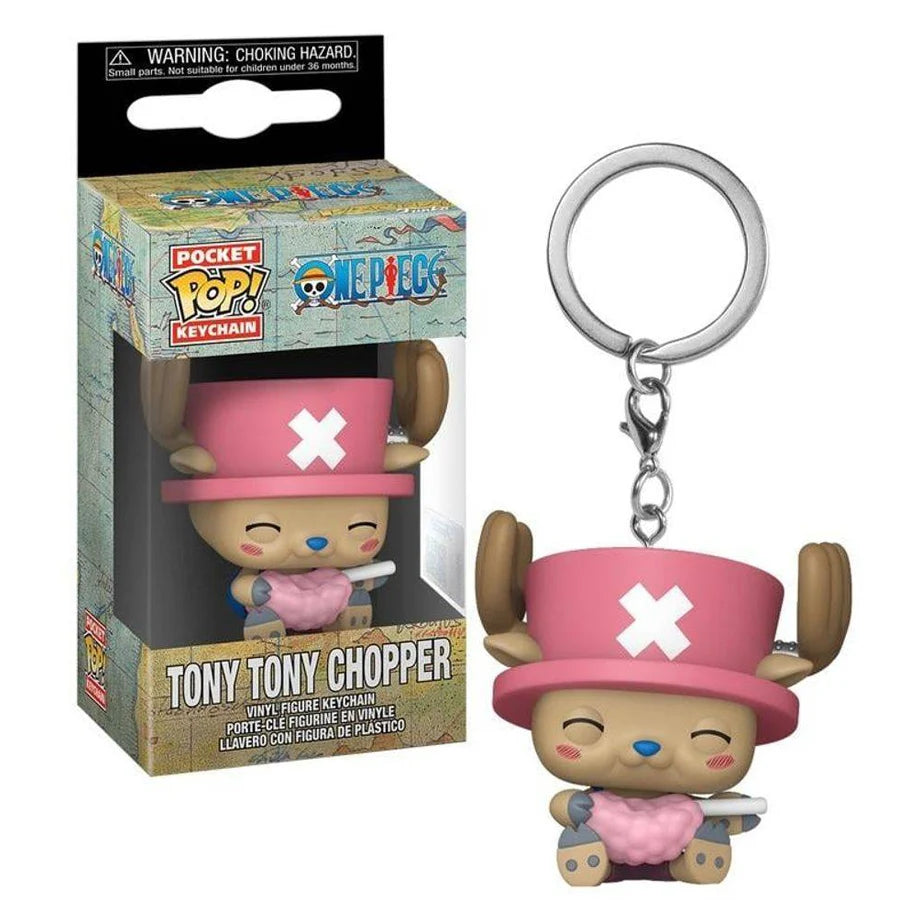 Funko Funko Pocket POP! One Piece Tony Tony Chopper with Cotton Candy Vinyl Keychain (10.2 cm)