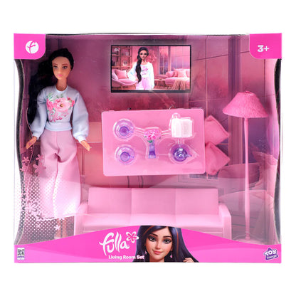 Fulla Doll with Living Room Set