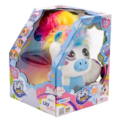 Eolo Furry Tails Electronic Plush Unicorn
