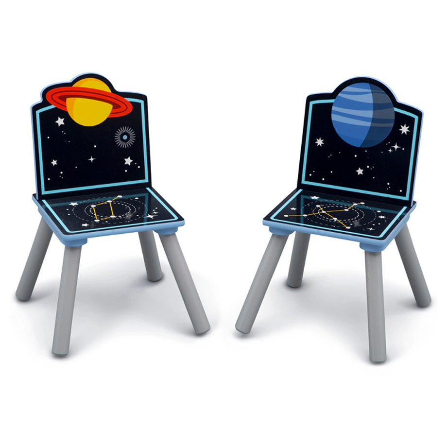 Delta Children Space Adventures Kids Wood Table and Chair Set with Storage Delta Children Space Adventures Kids Wood Table and Chair Set with Storage