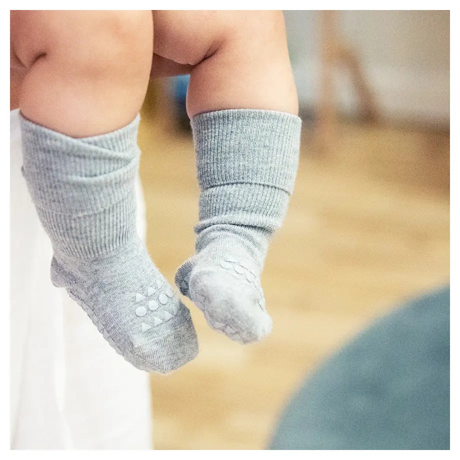 جو بيبي جو نون - جوارب سليب بامبو ( 1-2يرس ) (رمادي ميلانج)