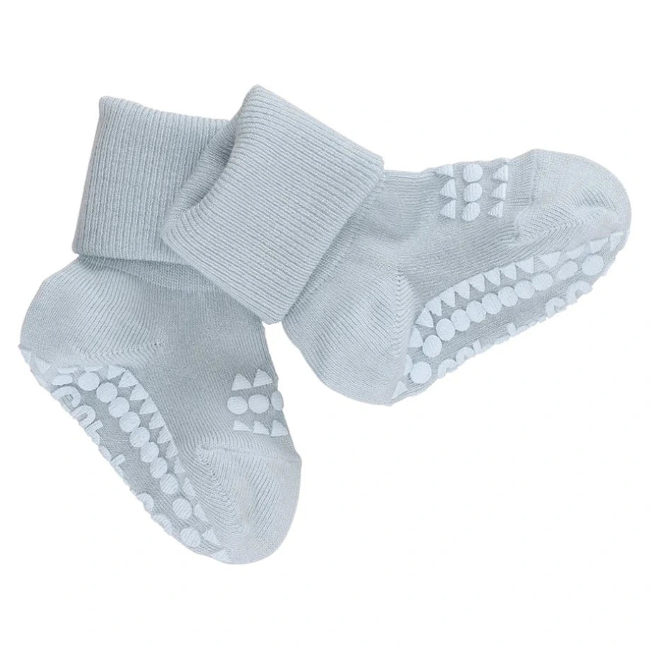 Go Baby Go Non-Slip Socks Bamboo (1-2Yrs) (Sky Blue)