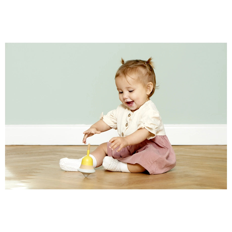 Go Baby Go Non-Slip Socks Bamboo (2-3Yrs) (Off White)