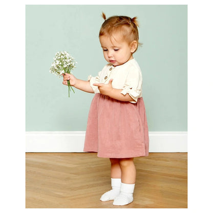 Go Baby Go Non-Slip Socks Bamboo (2-3Yrs) (Off White)