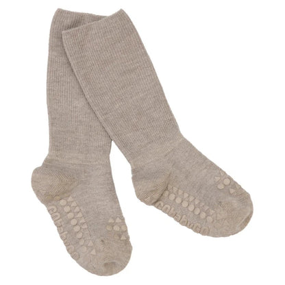 Go Baby Go Non-Slip Socks Bamboo (2-3Yrs) (Sand)