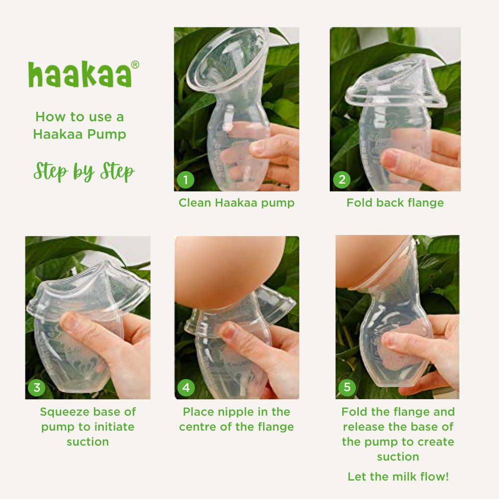 Haakaa - Silicone Breast Pump with Suction Base & Silicone Cap 100ml