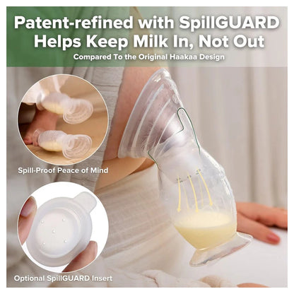 Haakaa Gen.2+ Silicone Manual Breast Pump + Spill Guard Insert (150Ml)