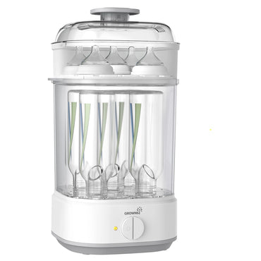 GROWNSY Baby Bottle Steam Sterilizer Electric Sanitizer with Timer