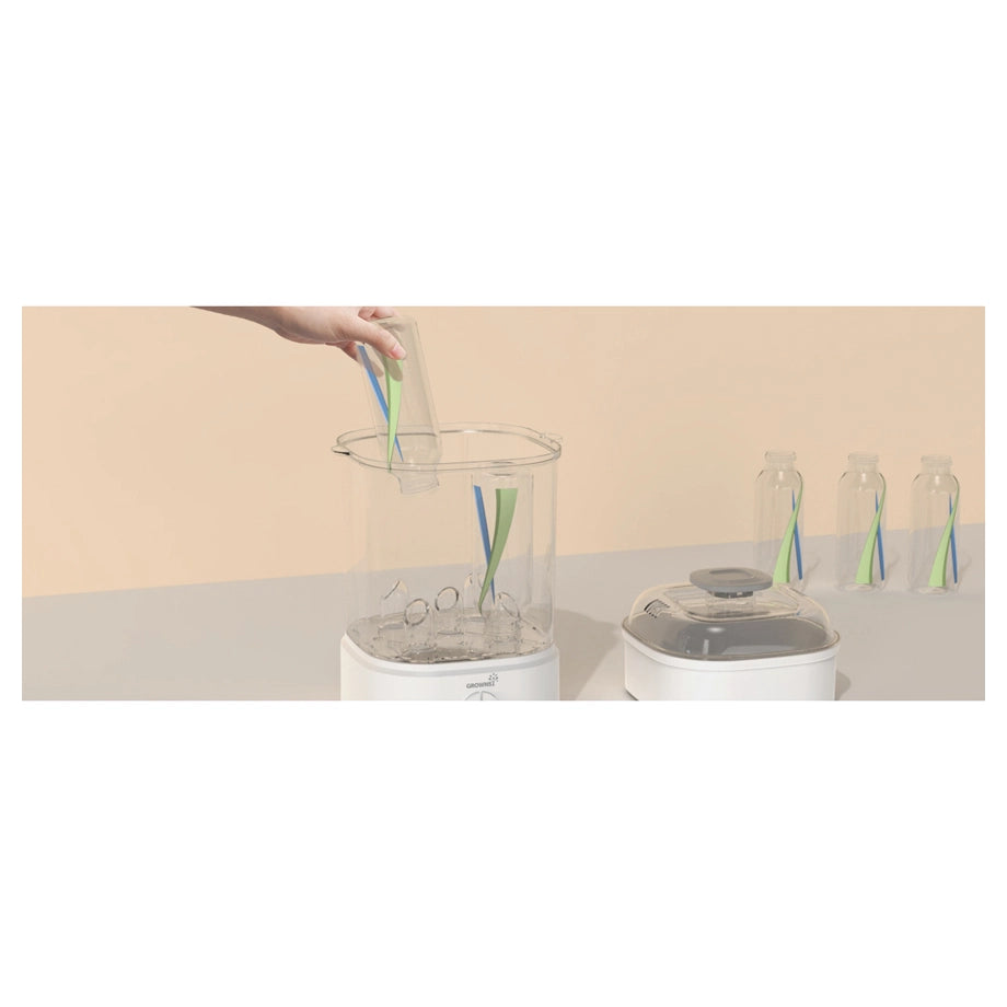GROWNSY Baby Bottle Steam Sterilizer Electric Sanitizer with Timer