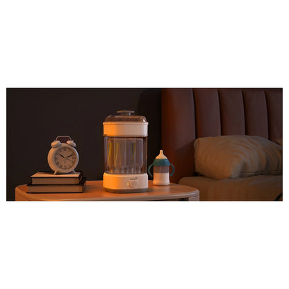 GROWNSY Baby Bottle Steam Sterilizer Electric Sanitizer with Timer