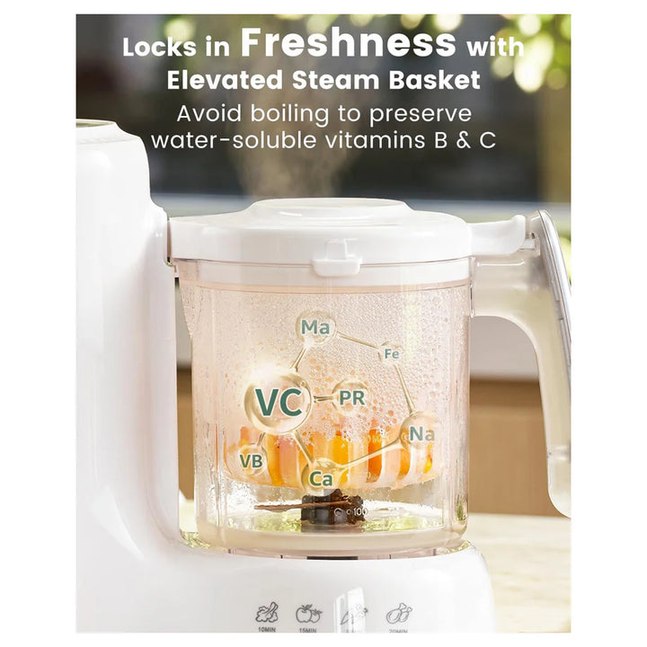 Baby Food Maker With Automatic Sanitization, Steam And Blend In One