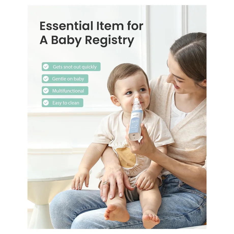 Grownsy Electric Nasal Aspirator With 3 Silicone Tips