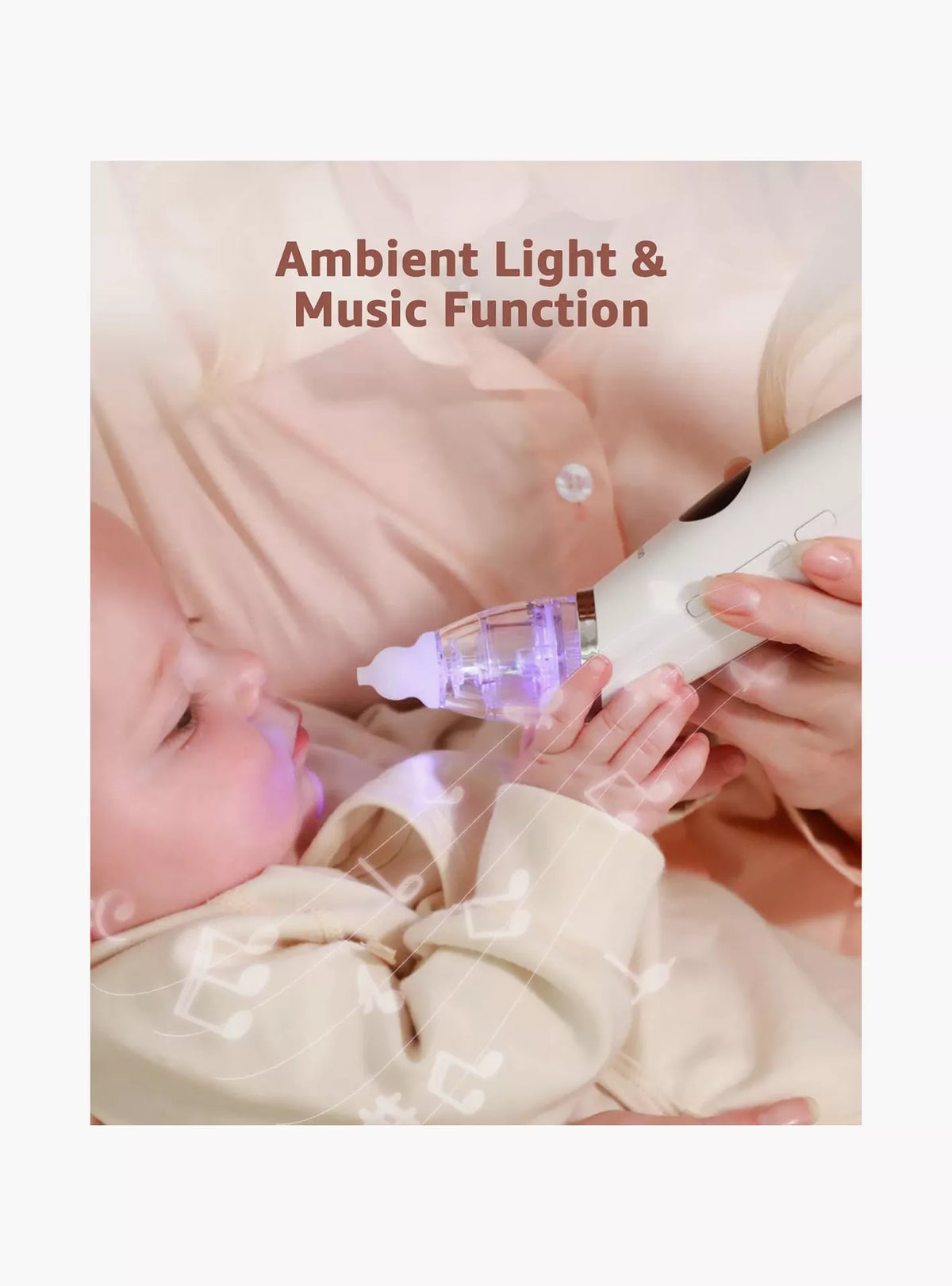GROWNSY Electric Baby Nasal Aspirator with 3 Suction Modes
