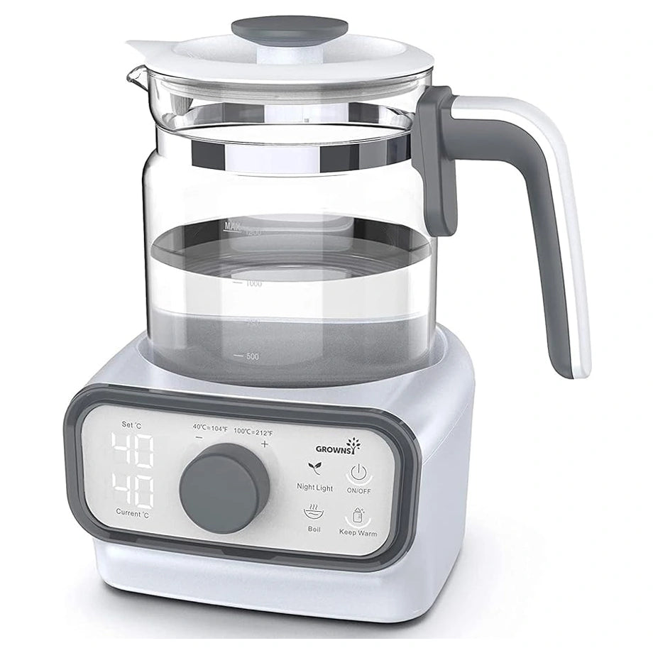 Grownsy Baby Water Boiler 1.3L Instant Warmer with LCD, Timer & Accurate Temperature Control