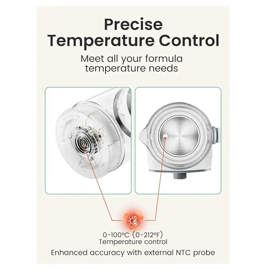 Grownsy Baby Water Boiler 1.3L Instant Warmer with LCD, Timer & Accurate Temperature Control