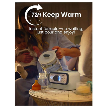 Grownsy Baby Water Boiler 1.3L Instant Warmer with LCD, Timer & Accurate Temperature Control