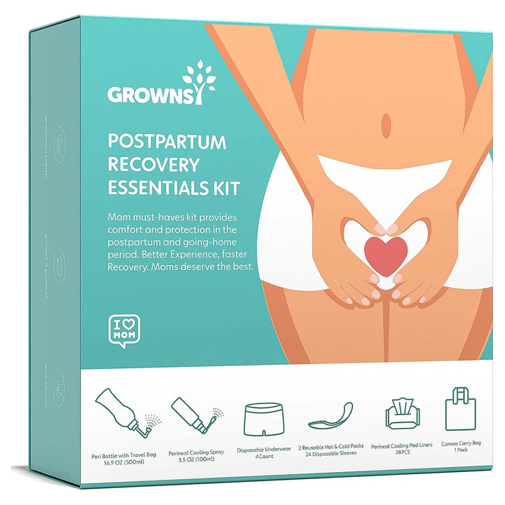 Grownsy All-In-One Postpartum Essentials Kit
