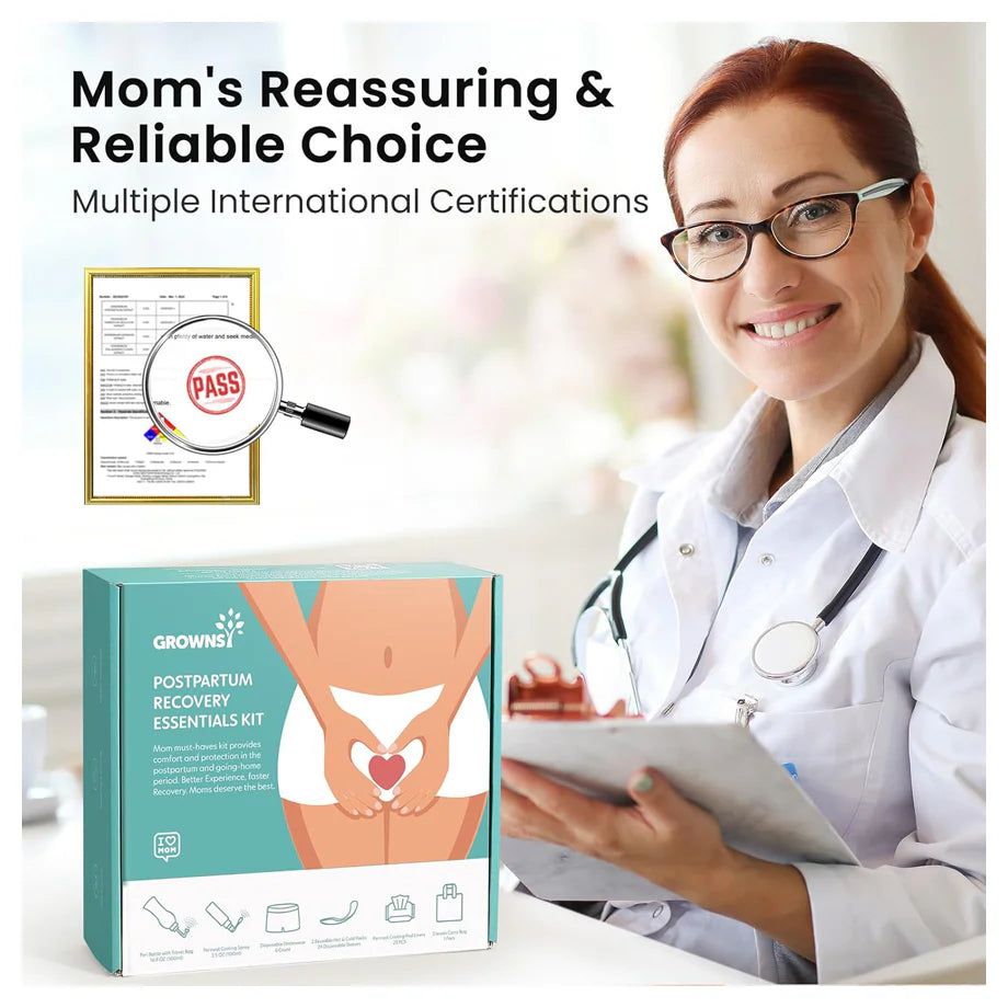 Grownsy All-In-One Postpartum Essentials Kit