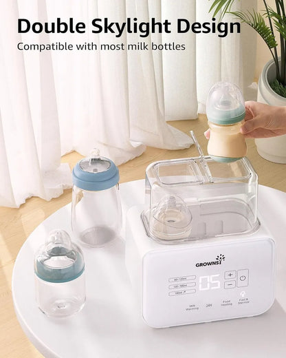 Grownsy Multi Function Bottle Warmer for Breast Milk / Formula with Temp Timer Control