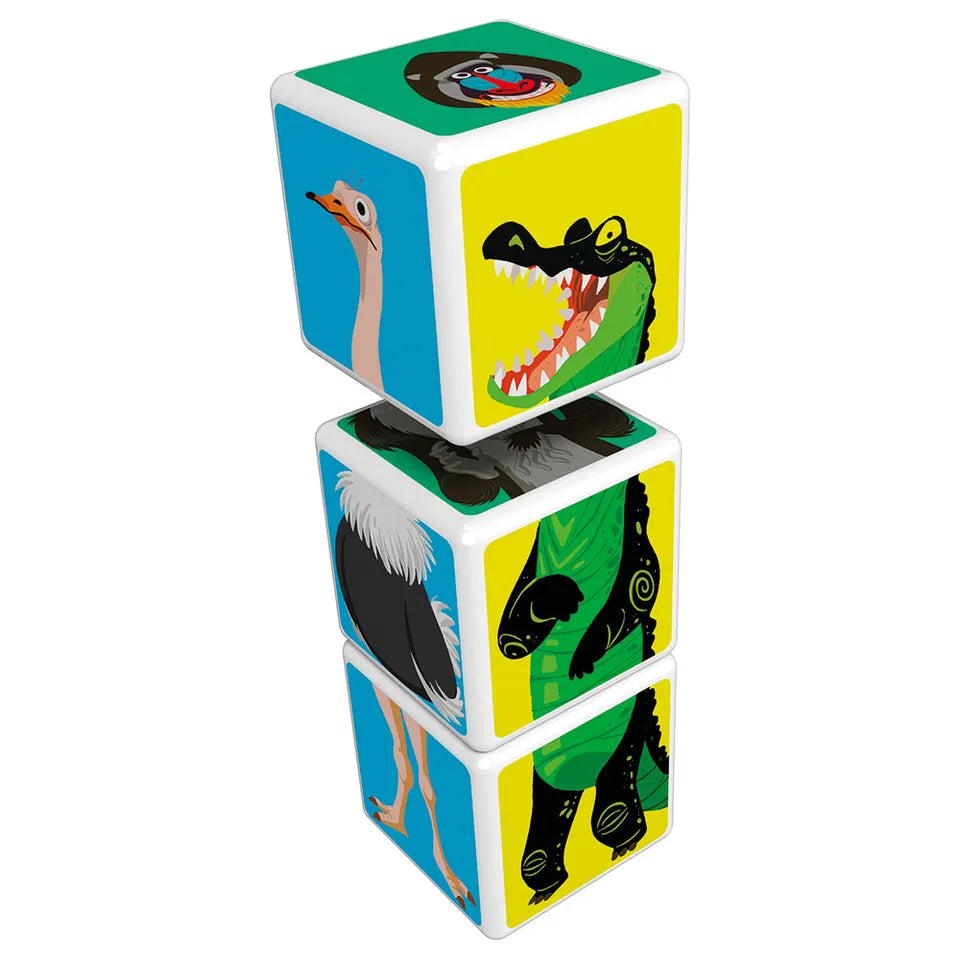 لعبة جذع حيوانات السافانا ماجيكوب من جيوماج، 3 قطع لعبة جذع حيوانات السافانا ماجيكوب من جيوماج، 3 قطع