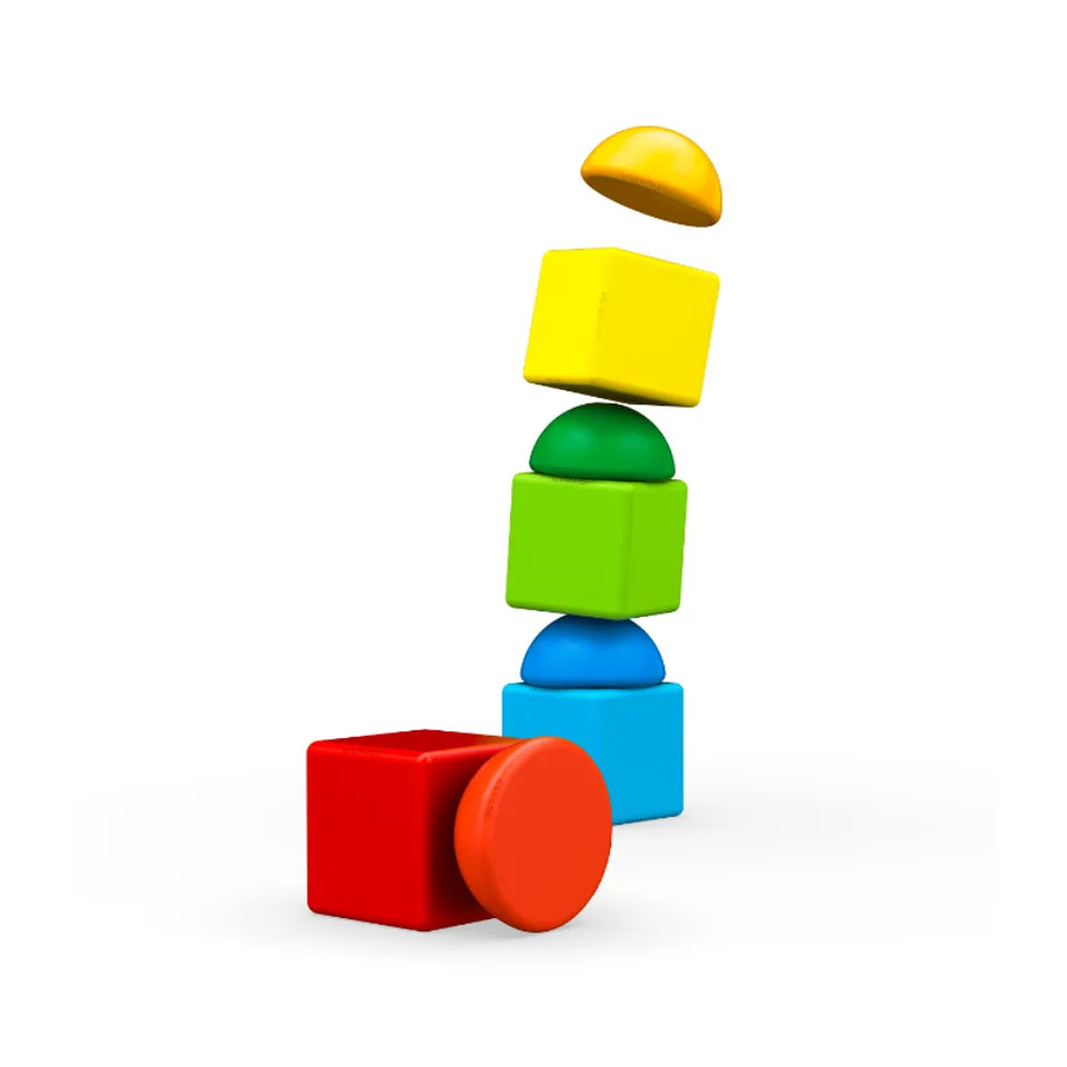 مكعبات جيوماج ماجيكوب المغناطيسية القابلة للتكديس، 8 قطع مكعبات جيوماج ماجيكوب المغناطيسية القابلة للتكديس، 8 قطع