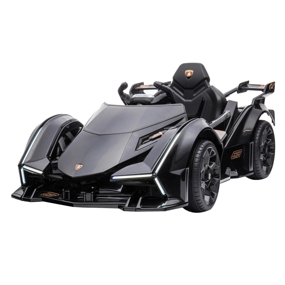 Lamborghini Vision Gran Turismo 12V Electric Ride-On Car (Black)