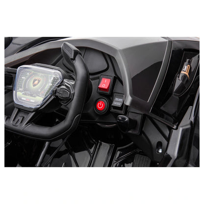Lamborghini Vision Gran Turismo 12V Electric Ride-On Car (Black)